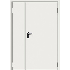 Распашная дверь огнеупорная полуторная порошковое напыление