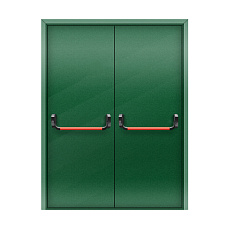 Огнестойкая дверь со скрытыми петлями EI 45 глухая двупольная