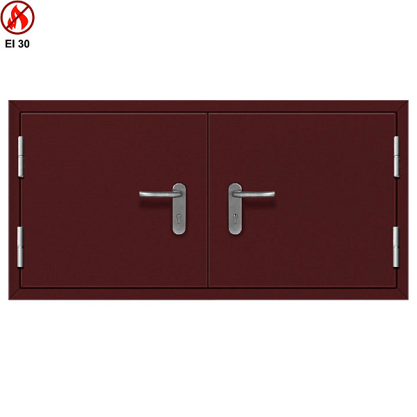 Противопожарный люк с газовыми амортизаторами EI30 700x1500 ЛП35